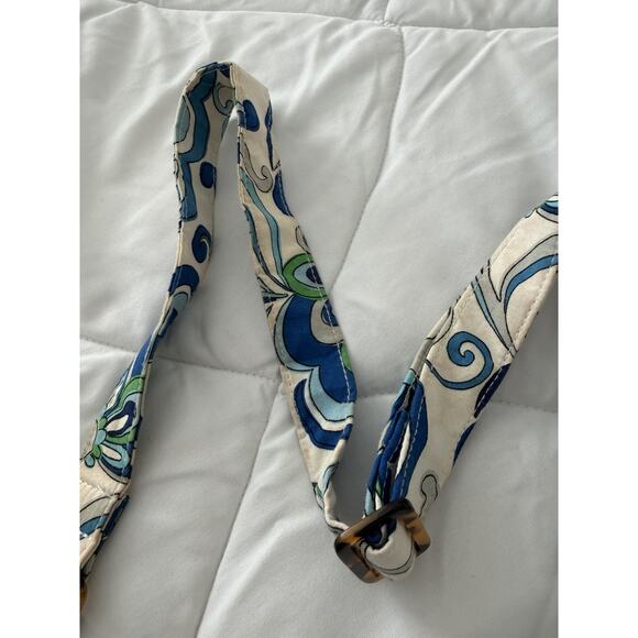 Vera Bradley "Mediterranean White" Crossbody Hipster Quilted Cotton - Picture 8 of 13